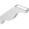 Ekena Millwork 3 1/2-in. W x 24-in. D x 24-in. H Funston Architectural Grade PVC Knee Brace BRCP035X24X24FST - alternate 3